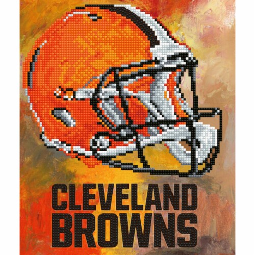 Cleveland Browns NFL Team Pride Diamond Painting Craft Kit, 15.4 x