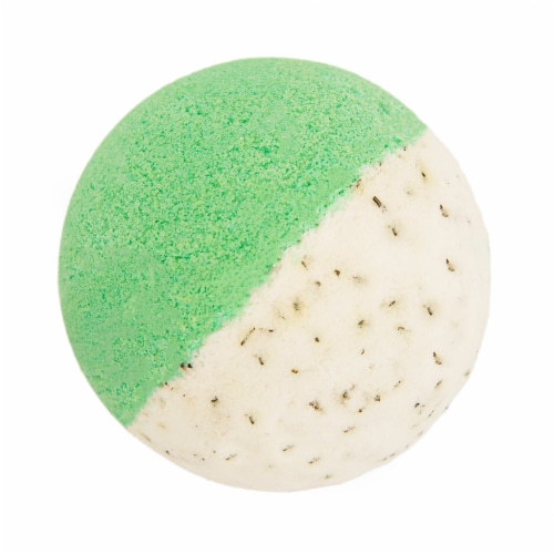 Cosset Peppermint & Eucalyptus Essential Oil Bath Bomb Perspective: front