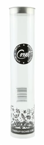 Cosset Plastic Bath Bomb Tube Perspective: front