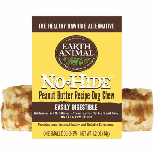Earth Animal 812121031401 4 in. No Hide Peanut Butter Dog Chew Treat 24 Count 1 Kroger