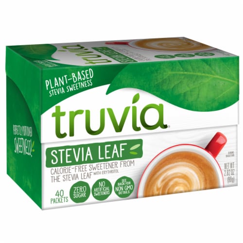 Truvia Original Calorie-Free Sweetener from the Stevia Leaf Packets, 40 Count Perspective: front