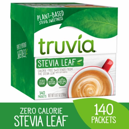 Truvia Original Calorie-Free Sweetener from the Stevia Leaf Packets Perspective: front