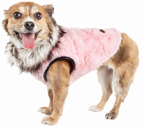 Pet Life Luxe Pinkachew Faux Mink Fur Dog Coat Pet Life Luxe Pinkachew Faux Mink Fur Dog Coat