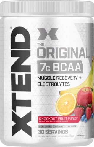Xtend  The Original BCAA   Knockout Fruit Punch Perspective: front