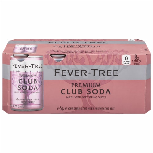 Fever-Tree Premium Club Soda Cans Perspective: front