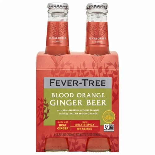 Fever-Tree Blood Orange Ginger Beer, 4 bottles / 6 fl oz - Smith’s Food ...