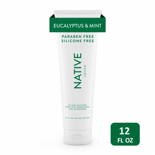 Native Eucalyptus and Mint Body Lotion Perspective: front
