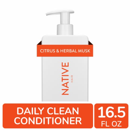 Native Daily Clean Conditioner with Citrus and Herbal Musk, Sulfate Free for Men and Women Perspective: front