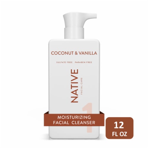 Native Niacinamide Moisturizing Coconut and Vanilla Facial Cleanser Perspective: front