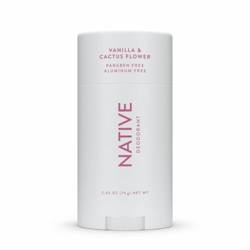 Native Antiperspirant and Deodorant Stick Vanilla & Cactus Flower Aluminum Free Perspective: front