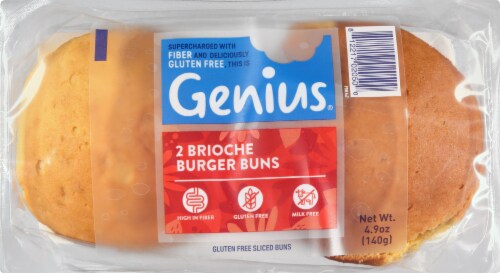 Genius® Brioche Burger Buns Perspective: front