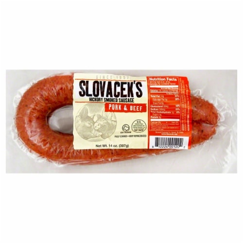 Slovacek s Pork Beef Hickory Smoked Sausage 14 Oz Kroger