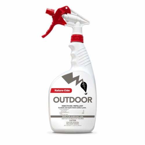 Nature-Cide Outdoor Insecticide & Repellent - Natural Roach, Spider, Mosquito, Ant Spray Perspective: front