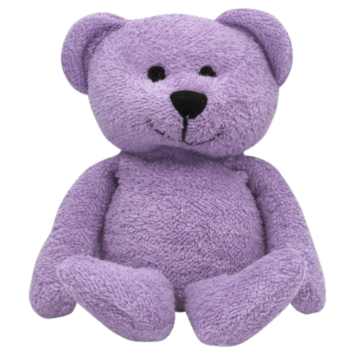 Thermal Aid Therapy Bear - Purple Perspective: front