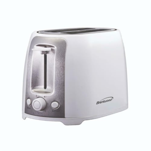 Brentwood 2-slice Cool Touch Toaster BTWTS292W Perspective: front