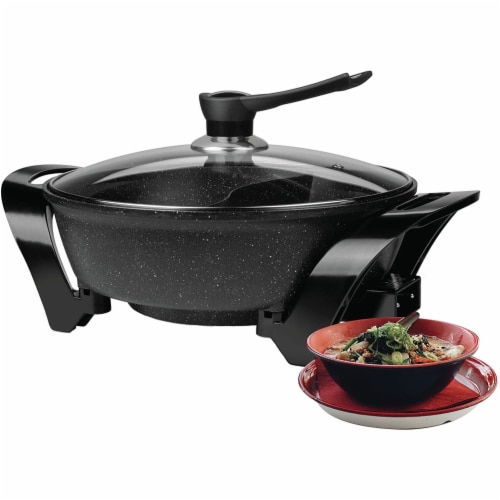 Brentwood SK-72BK Electric 6 Quart Nonstick Japanese Shabu Shabu