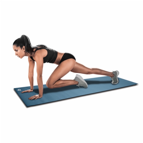 RBX Performance Grip Yoga & Fitness Mat - Blue Perspective: front