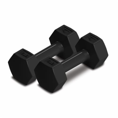 RBX Hex Dumbbell Pair - Black Perspective: front