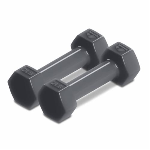 RBX Hex Dumbbell Pair - Gray Perspective: front