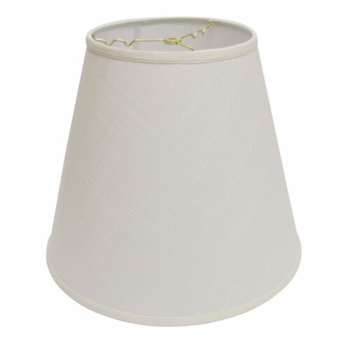 Slant Extra Deep Empire Hardback Lampshade with Washer Fitter, White Perspective: front