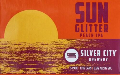 Silver City® Brewery Sun Glitter Peach IPA Perspective: front