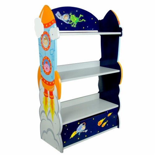 Fantasy Fields Outer Space Wooden 3 Shelf Bookcase Perspective: front