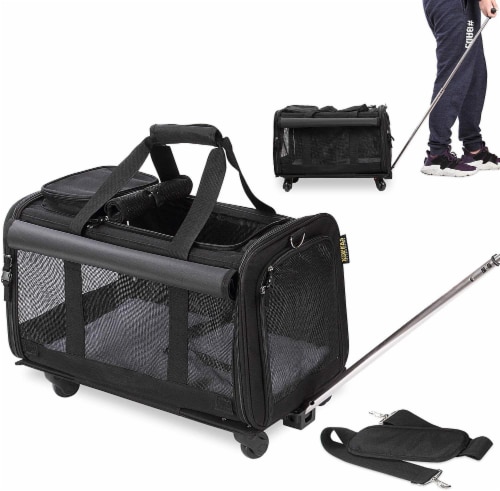 Pet Life Tough-Shell Wheeled Collapsible Final Destination Pet Carrier, One  Size - Kroger