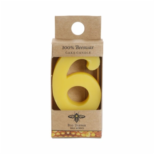 Birthday Number Cake Candles Perspective: front