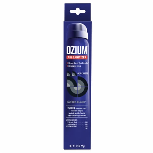 Ozium® Carbon Black® Glycolized Air Sanitizer Perspective: front