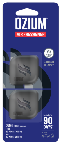 Ozium® Black Carbon Car Air Freshener Perspective: front