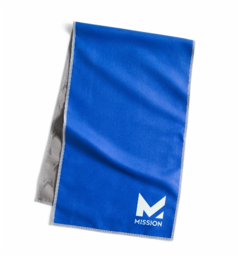 Mission Cooling Towel- Blue Perspective: front