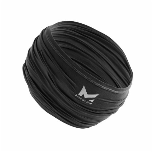 Mission Cooling Neck Gaiter- Black Perspective: front