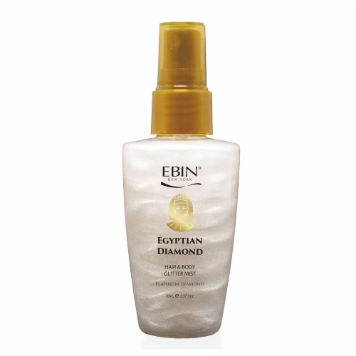 Ebin New York Egyptian Diamond Platinum Diamond Hair & Body Glitter Mist Perspective: front