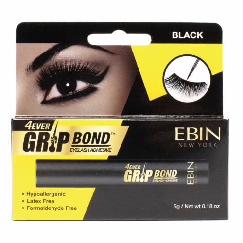 Ebin New York 4Ever Grip Bond Eyelash Adhesive Bottle Perspective: front