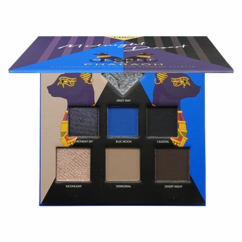 Ebin Secret of Pharaoh Midnight Desert Mini Eyeshadow Palette Perspective: front
