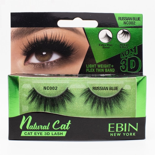 Ebin New York Russian Blue Natural Cat 3D Lash Perspective: front