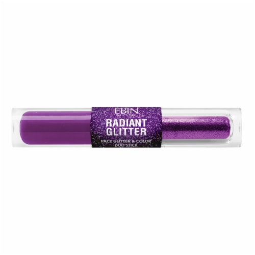 Ebin Radiant Glitter Face Glitter & Color Duo Stick Disco Sparkle Perspective: front