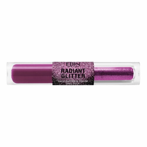 Ebin Radiant Glitter Face Glitter and Color Duo Stick Dark Fairy Perspective: front