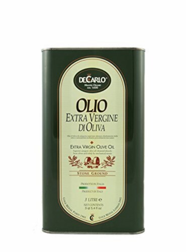 DeCarlo Stone Ground Extra Virgin Olive Oil Perspective: front