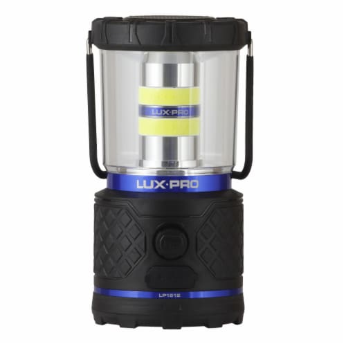 Lux-Pro Rechargable LED Lantern - Black/Blue Perspective: front