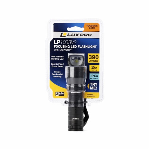 Luxpro® LP1033v2 Focusing LED Flashlight Perspective: front