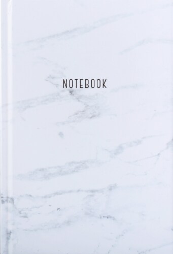 Marble White/Black Assorted Notebook Journal Perspective: front