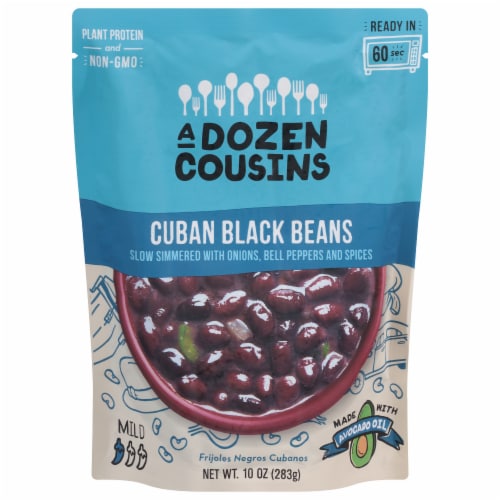 A Dozen Cousins Mild Cuban Black Beans Perspective: front