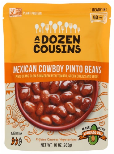 A Dozen Cousins Mexican Cowbot Pinto Beans Perspective: front