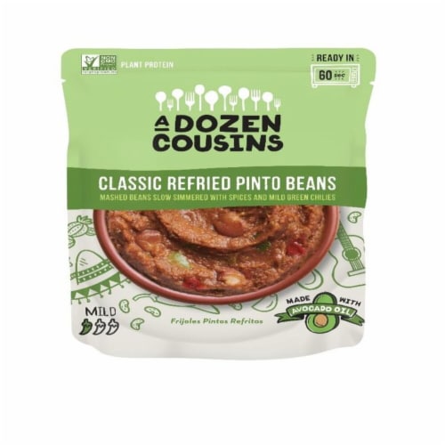 A Dozen Cousins Refried Pinto Beans Perspective: front