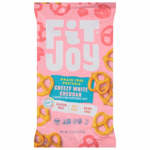 FitJoy® Grain Free Vegan White Cheddar Pretzel Twists Perspective: front