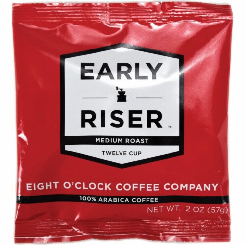 Coffee Pro CFPEOC2012R48 2 oz Eight O Clock Early Riser Coffee - 48 Carton Perspective: front