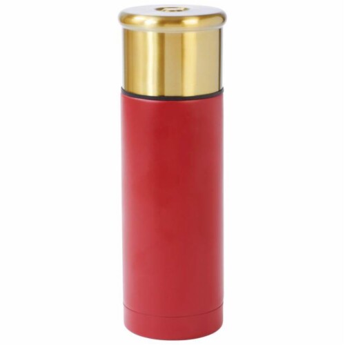 BNFUSA KTVBSHGN 38 oz. Shotgun Shell Style Stainless Steel Vacuum Bottle Perspective: front