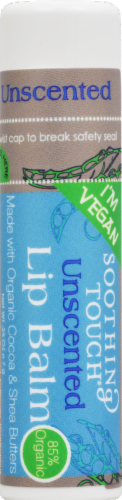 Soothing Touch Vegan Unscented Lipbalm Perspective: front