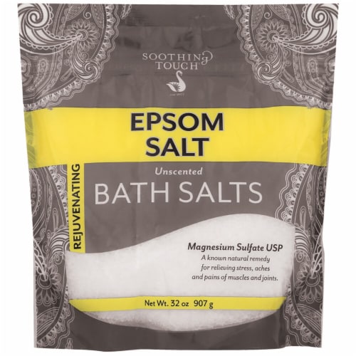 Soothing Touch  Unscented Epsom Bath Salts Perspective: front